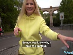 Blonde, Sucer une bite, Tir de sperme, Hd, Monstre, Pov, Public, Criant