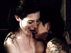 Joanna Angel and Stoya dare to fuck each other in shower