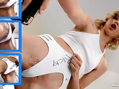 Blond, Pijpbeurt, Gevangen, Handbeurt, Ondergoed, Masturbatie, Geschoren, Tiener