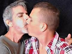 Hot Gay Kissing With Leo - Leo Blue  Richard Lennox