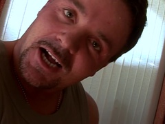 アナル, ブロンド, イく瞬間, ダブル開発, 顔射, 下着, タトゥー, 三人