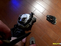 Amateur, Blonde, Sucer une bite, Tir de sperme, Faciale, Masturbation, Mamelons bombés, Réalité