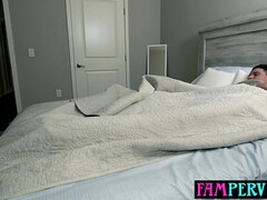 Teenage stepsis shared her bed with stepbro