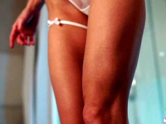 Leie, Grosser arsch, Braunhaarige, Erotisch, Selbstgemacht, Lingerie, Dürr, Solo