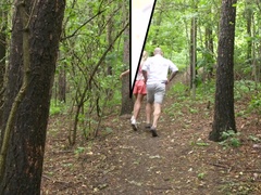 舐める尻, フェラチオ, カップル, 指いじり, 手コキする, なめる, アウトドア, オマンコ