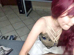 Masturbation, Rousse roux, Adolescente