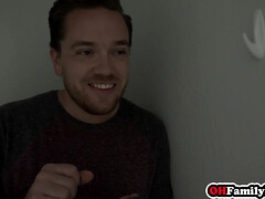 デカチン, フェラチオ, チン, グループ, ハードコア, オージー, ティーン, 三人