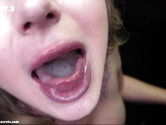 Grosser schwanz, Grosse titten, Blondine, Blasen, Spermaladung, Kehlenfick, Schwanz, Interrassisch