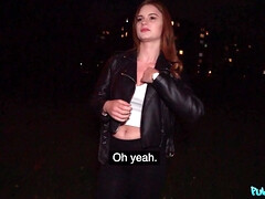 素人, フェラチオ, 巨乳な, バック, お金, ハメ撮り, 赤毛, オッパイの