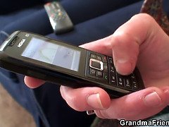 Cock-hungry granny enjoys double penetration