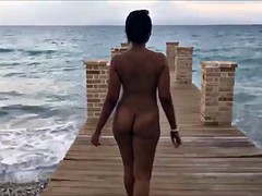 Strand, Schwarz, Schwarz, Im freien, Öffentlich
