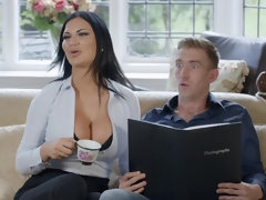 Leie, Erstaunlich, Braunhaarige, Verrückt, Kehlenfick, Handjob, Lecken, Muschi