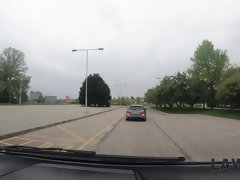 Schwarz, Braunhaarige, Auto, Tschechisch, Polizei, Realität, Jungendliche (18+), Uniform