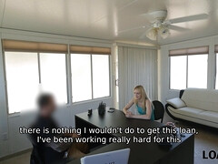 18, 面接, ブロンド, お金, オフィス, オマンコ, 現実, ティーン