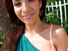 Nana, Sucer une bite, Queue, Hard, Fille latino, Seins naturels, Chatte