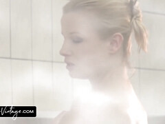 Claudia Rossi, Lucy Li And Chantal Ferrera - Group Sex In The Lesbian Prison Showers