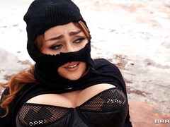 Tussi, Grosser schwanz, Maske, Milf, Mutti, Monster, Realität, Flotter dreier