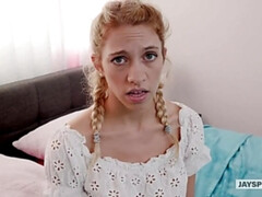 Grosse bite, Blonde, Sucer une bite, Éjaculation interne, Papa, Pov, Adolescente, Nénés