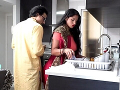 Pareja, Sexo duro, Enorme, Indio, Mucama, Natural, Tetas naturales, Pezones