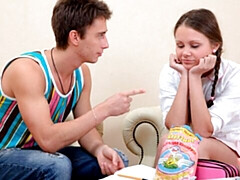 Anaal, Grote lul, Pijpbeurt, Bruinharig, Hondjeshouding, Natuurlijke tieten, Tiener, Tieten likken