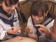 Grosse titten, Blasen, Gruppe, Japanische massage, Pov