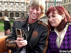 Grosse bite, Gros seins, Sucer une bite, Tchèque, Mamie, Hard, Mature, Rousse roux