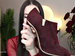 Amateur, Nana, Brunette brune, Fétiche, Talons, Solo