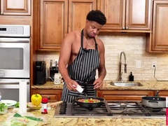 Asian MILF Kellie Shin Feeding & Fucking BBC in Kitchen - Cum in Mouth Blowjob