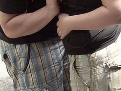 Amateur, Gorda, Alemán, Al aire libre