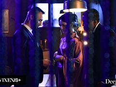 Kont, Mooi, Pijpbeurt, Bruinharig, Handbeurt, Interraciaal, Trio, Tieten likken