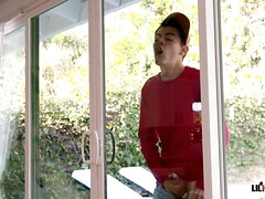 デカパイ, ブロンド, フェラチオ, 巨乳な, イく瞬間, ポルノスター, 現実, オッパイの