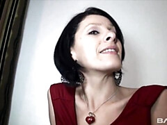 デカ尻, デカチン, デカパイ, 茶髪の, バック, ヒール, 淫乱熟女, ストッキング