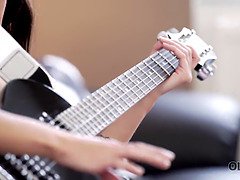 18, フェラチオ, 茶髪の, チェコ, 爸, 指いじり, なめる, ティーン