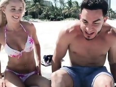 Leie, Strand, Bikini, Blondine, Sperma im mund, Hundestellung, Rasiert, Jungendliche (18+)