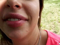 Russian Dark Haired Lady's Luscious Mouth 2 - Public Pickups
