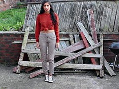 Amateur, Petite amie, Indienne, Lingerie, Jarretelles