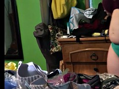 素人, デカパイ, 下着, 淫乱熟女, 乳首