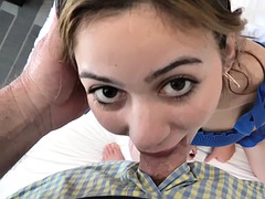 Любители, Большие сиськи, Минет, Брюнетки, От первого лица, Бритые, Молоденькие, Сиськи