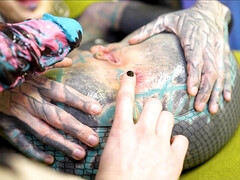 Anal, Morena, Madres para coger, Pequeña, Coño, Afeitado, Flaco, Tetas