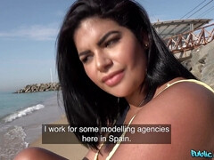 Sheila Ortega fucks for cash on vacation