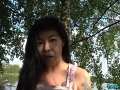 Hot Asian chick loves girthy cock