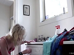 Big Tits Blonde Ivory - Cleaning Up