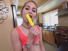 Riley Reid does a deepthroat bj then fucks for a mouthful of nutt