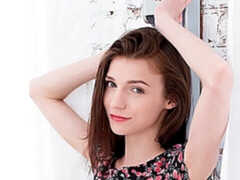 Amateur, Chambre à dormir, Sucer une bite, Léchez, Seins naturels, Chatte, Adolescente, Nénés