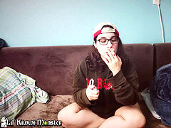 Gorda, Morena, Corridas, Corridas faciales, Latina, Monstruo, Fumando, Chupando