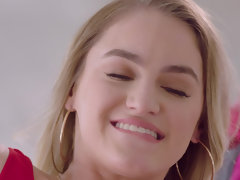 Rubia, Mamada, Pareja, Corrida, Estilo perrito, Corridas faciales, Montar, Trio