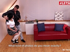 Nana, Gros seins, Sucer une bite, Brunette brune, Tchèque, Interracial, Seins naturels, Nénés