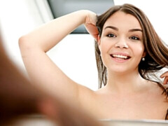 Amateur, Gros cul, Brunette brune, Masturbation, Seins naturels, Maigrichonne, Solo, Adolescente