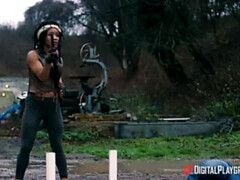 Anal, Verga grande, Negro, Mamada, Polla, Estilo perrito, Al aire libre, Tatuaje