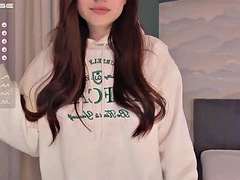 美女, デカパイ, フェティッシュ, 下着, 一人, ティーン, オッパイの, ウェブカメラ